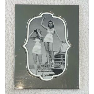 AARON BROTHERS • Silver/White Victoria 5x7 Milano Series Photo Frame